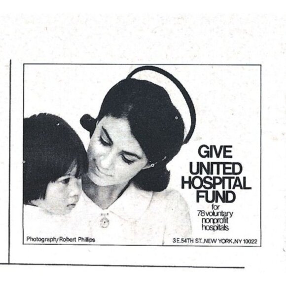 Give United Hospital Fund Advertisement Child New York 1970s Vintage Print Ad - Picture 2 of 2
